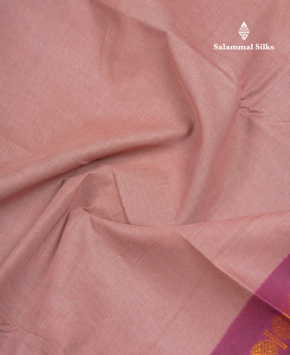 Beautiful Purple Plain Sungudi Cotton Saree With Contrast Navy Blue Traditional Rettapet Border