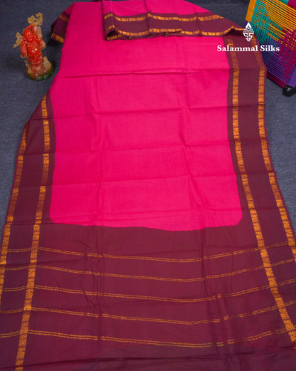 Beautiful Purple Plain Sungudi Cotton Saree With Contrast Navy Blue Traditional Rettapet Border