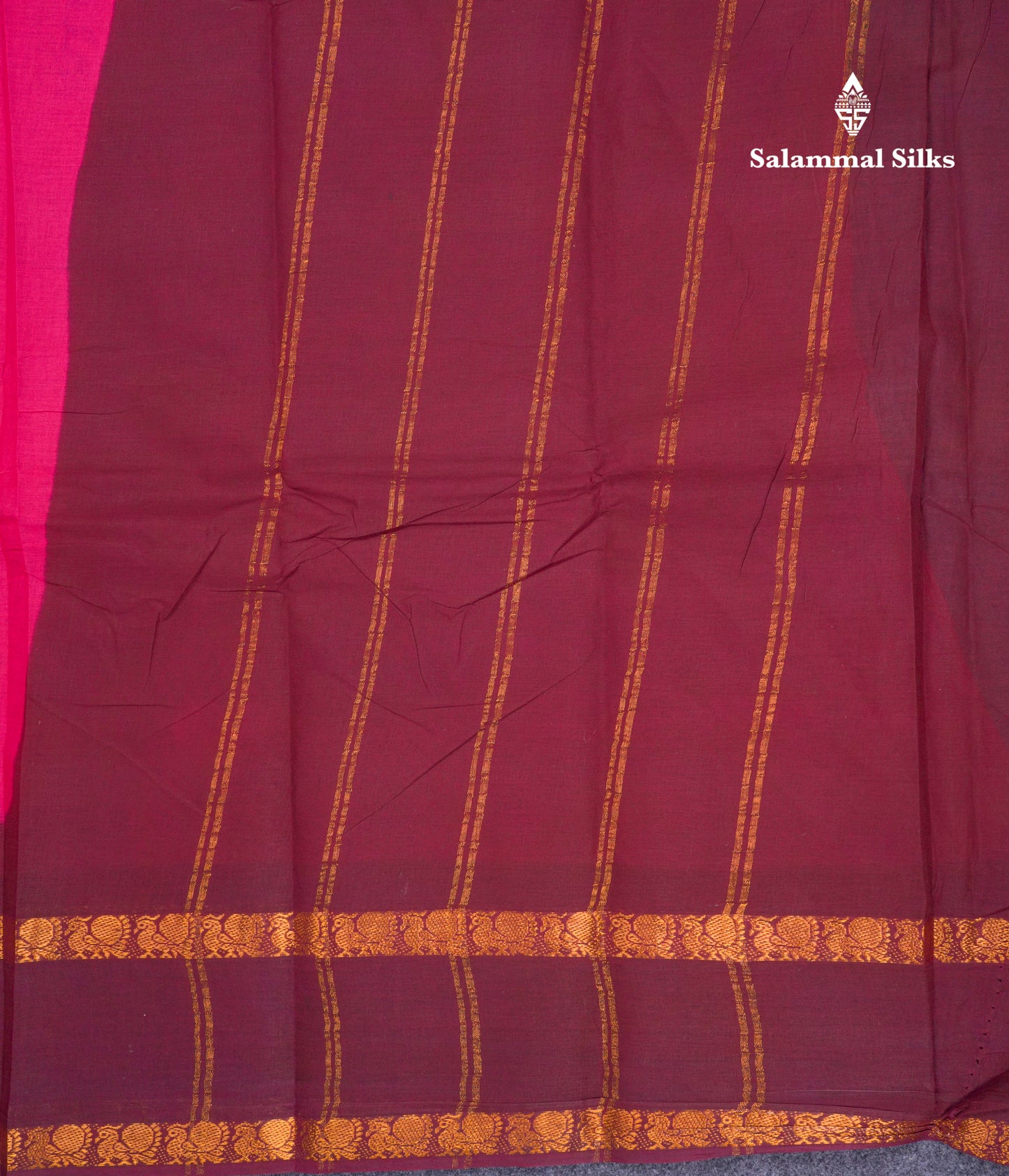 Beautiful Purple Plain Sungudi Cotton Saree With Contrast Navy Blue Traditional Rettapet Border