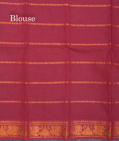 Beautiful Purple Plain Sungudi Cotton Saree With Contrast Navy Blue Traditional Rettapet Border