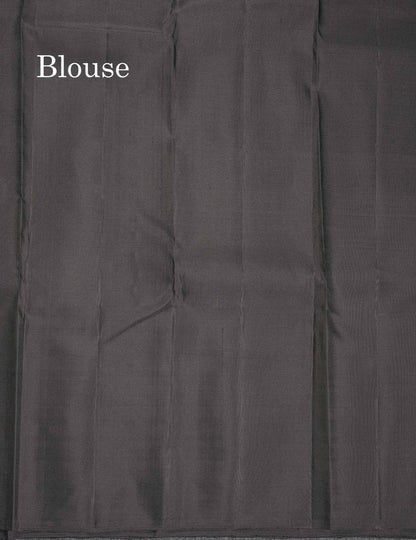 Pure Kanjivaram Silk Saree - Black Colour Body With Long Fancy Border