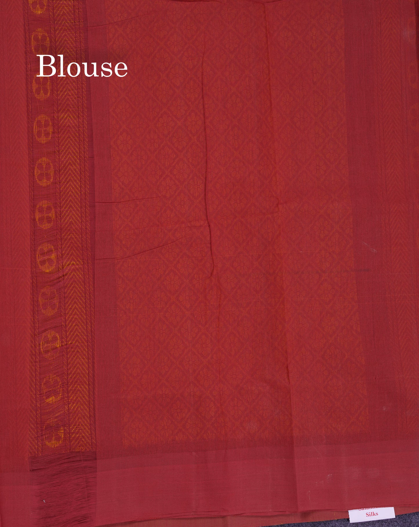 Beautiful Mustard Yellow Thread Work Butta Handloom Pure Cotton Saree With Contrast Light Maroon Blouse