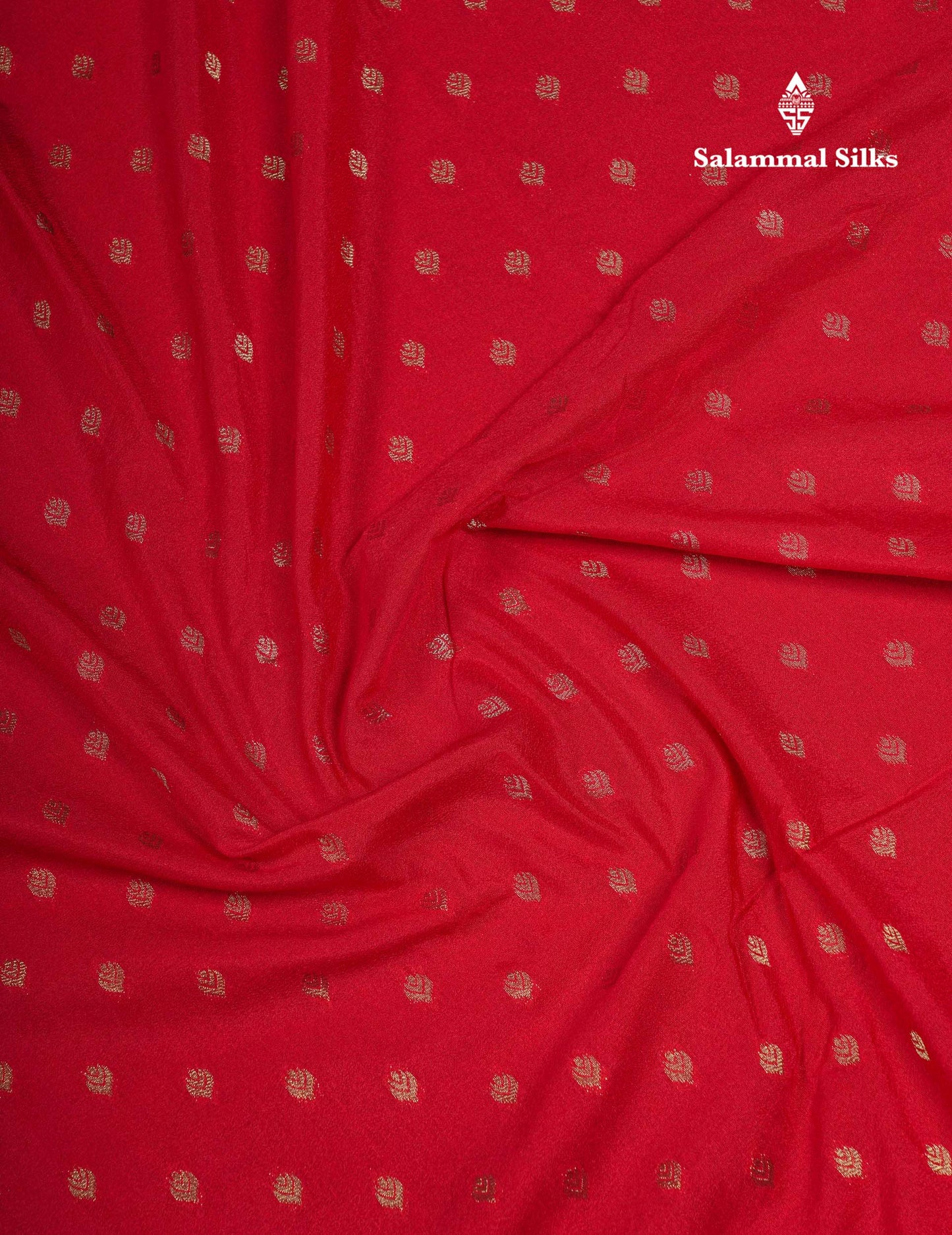 Beautiful Chilly Red Semi Georgette Saree With Fancy Border