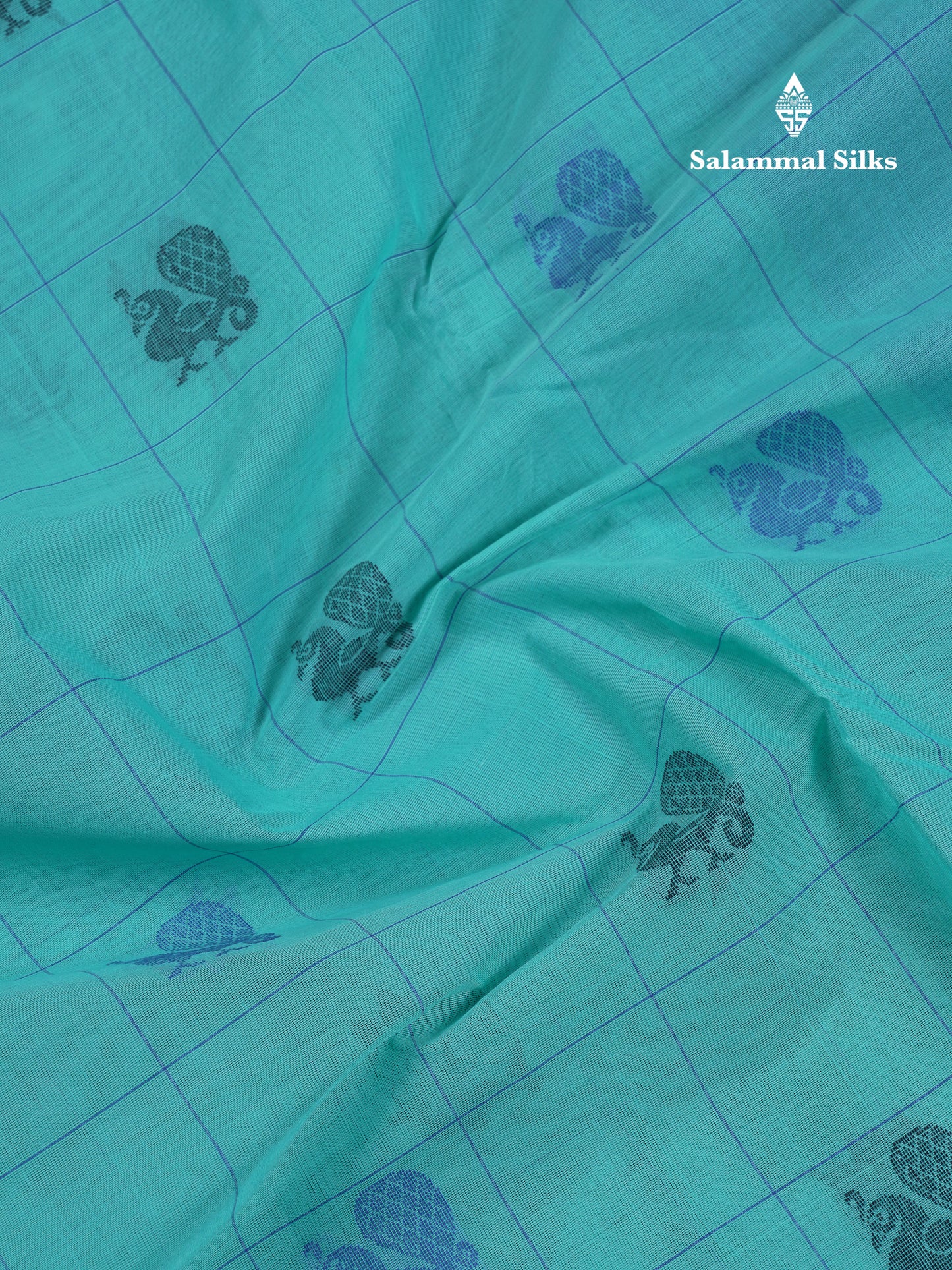 Beautiful Sandal Checks With Thread Work Butta Handloom Pure Cotton Saree With Contrast Pink Blouse