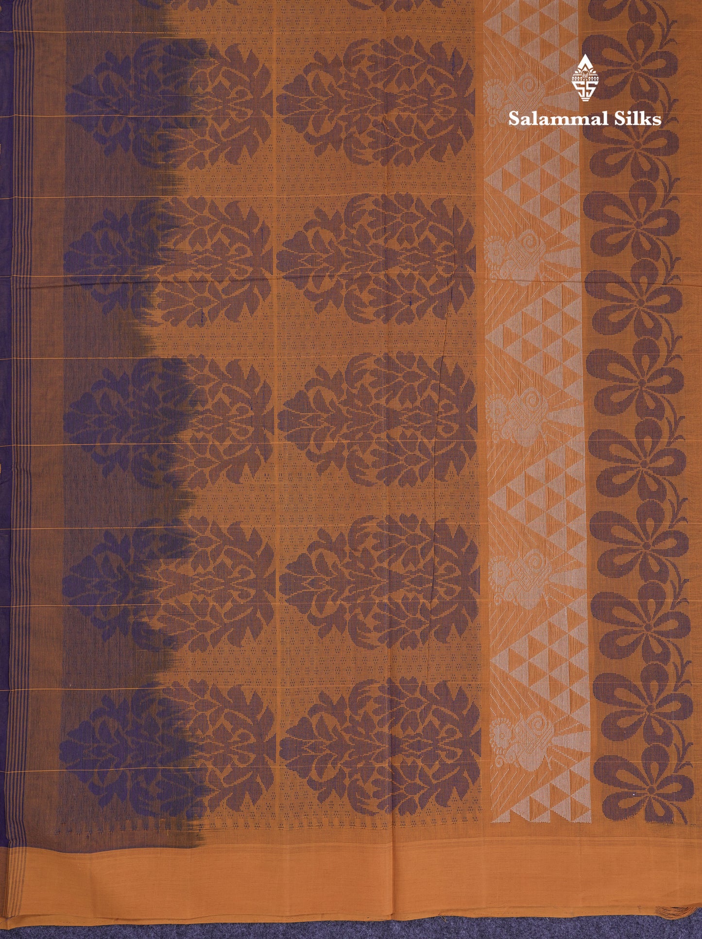Beautiful Sandal Checks With Thread Work Butta Handloom Pure Cotton Saree With Contrast Pink Blouse