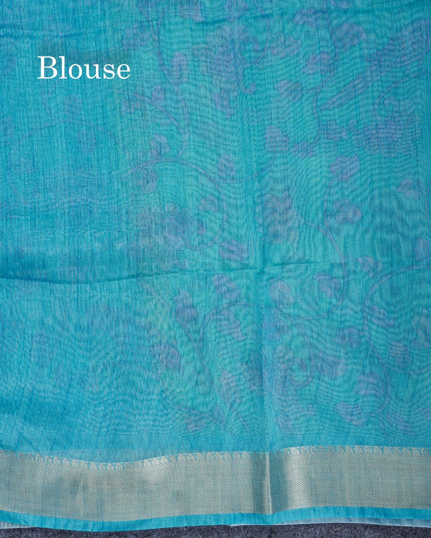 Pink Chanderi Mixed Cotton Saree With Contrast Orange Blouse