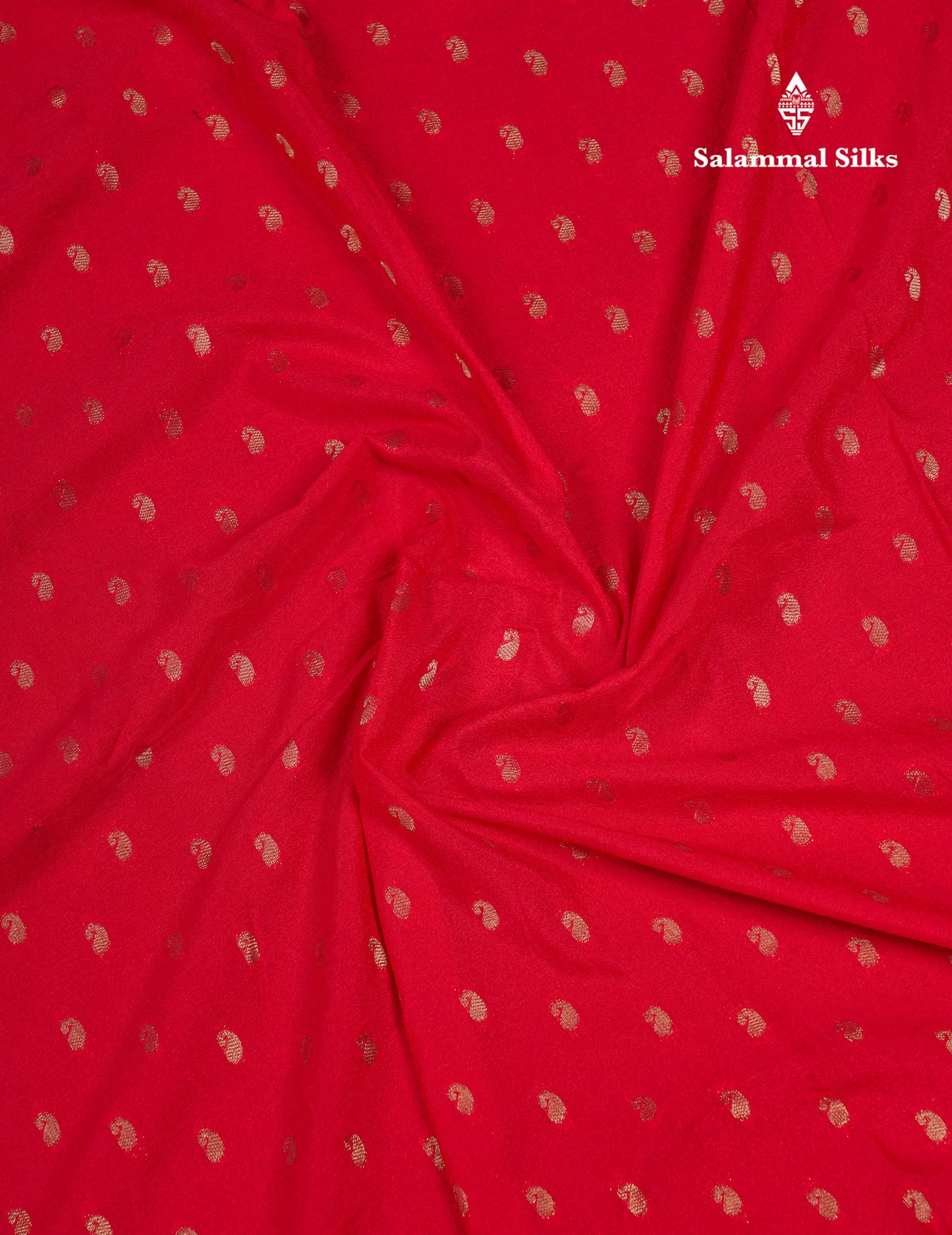 Beautiful Chilly Red Semi Georgette Saree With Fancy Border