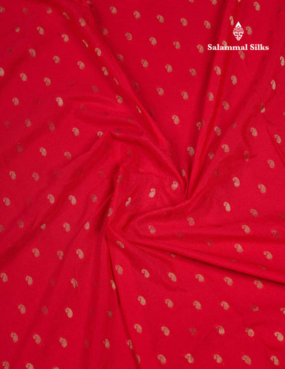 Beautiful Chilly Red Semi Georgette Saree With Fancy Border