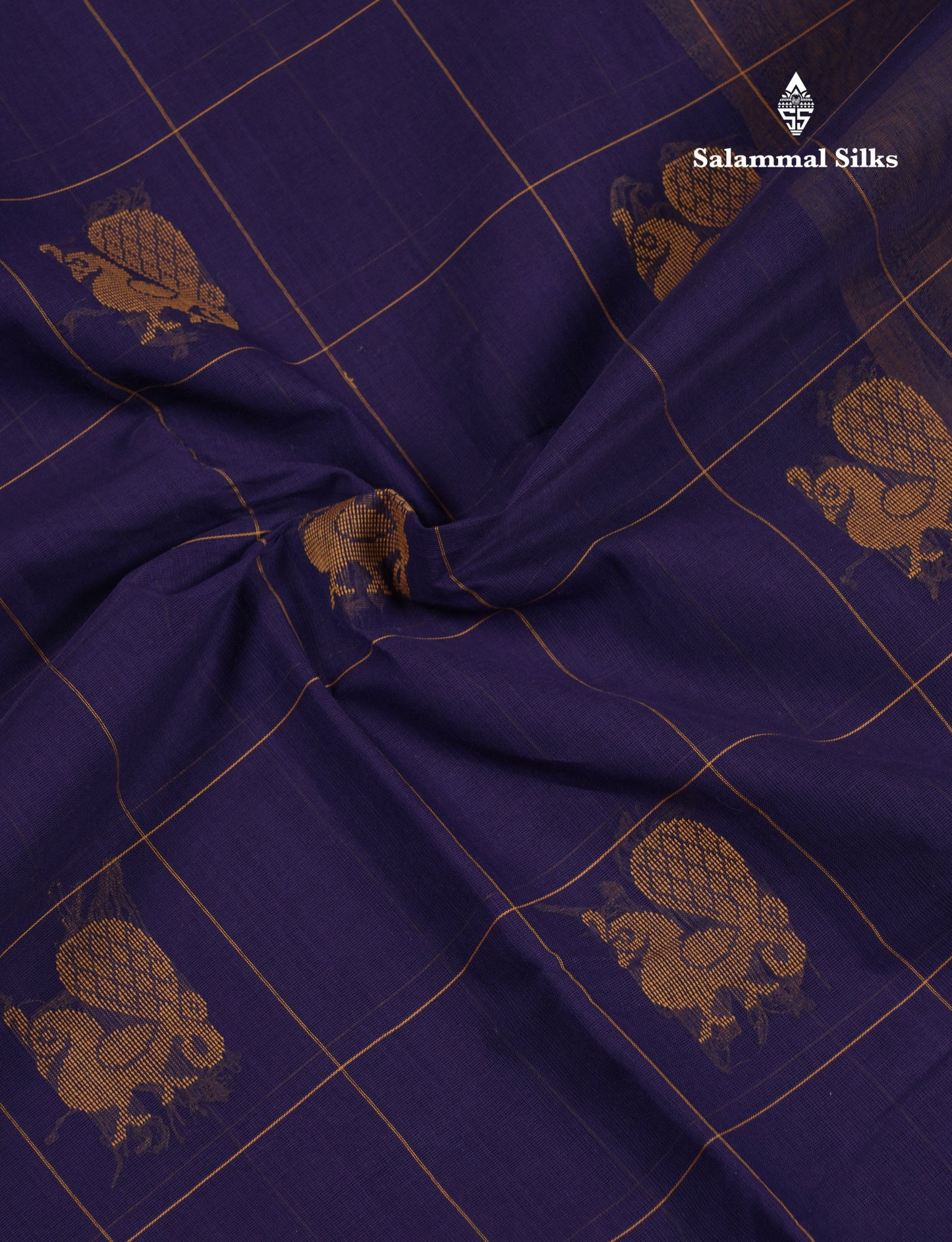 Beautiful Sandal Checks With Thread Work Butta Handloom Pure Cotton Saree With Contrast Pink Blouse