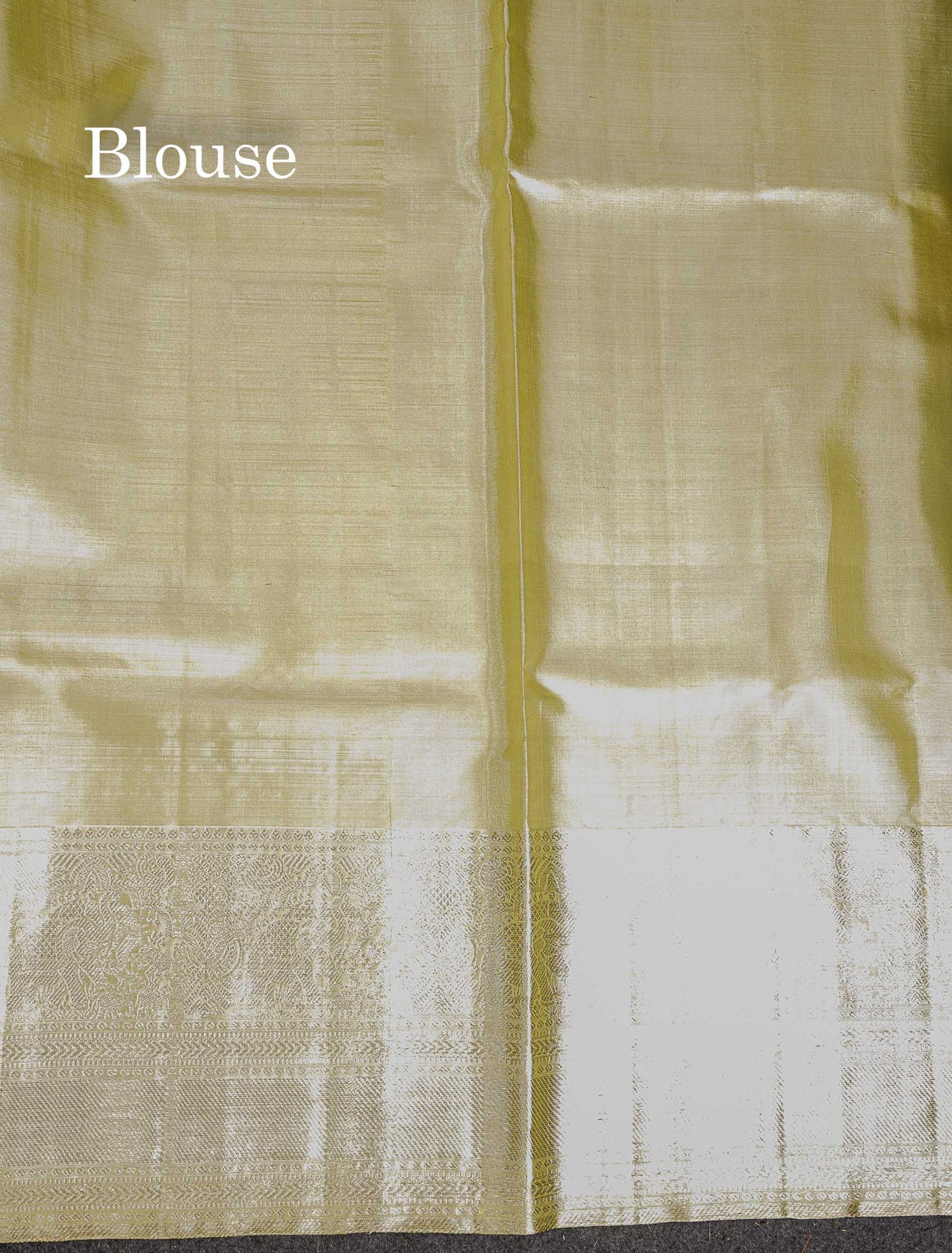 2G Zari Kanjivaram Silk Saree - Cream Gold Colour Body Plain With Traditional Evening Morning Border