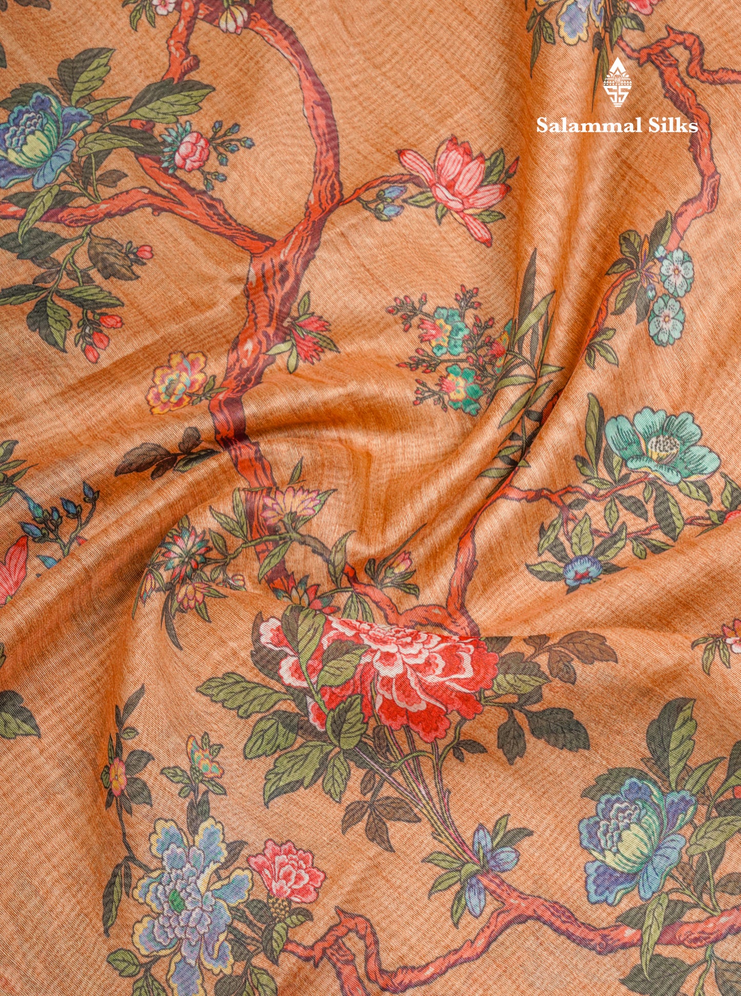 Grey Chanderi Mixed Cotton Saree With Contrast Black Banarasi Border