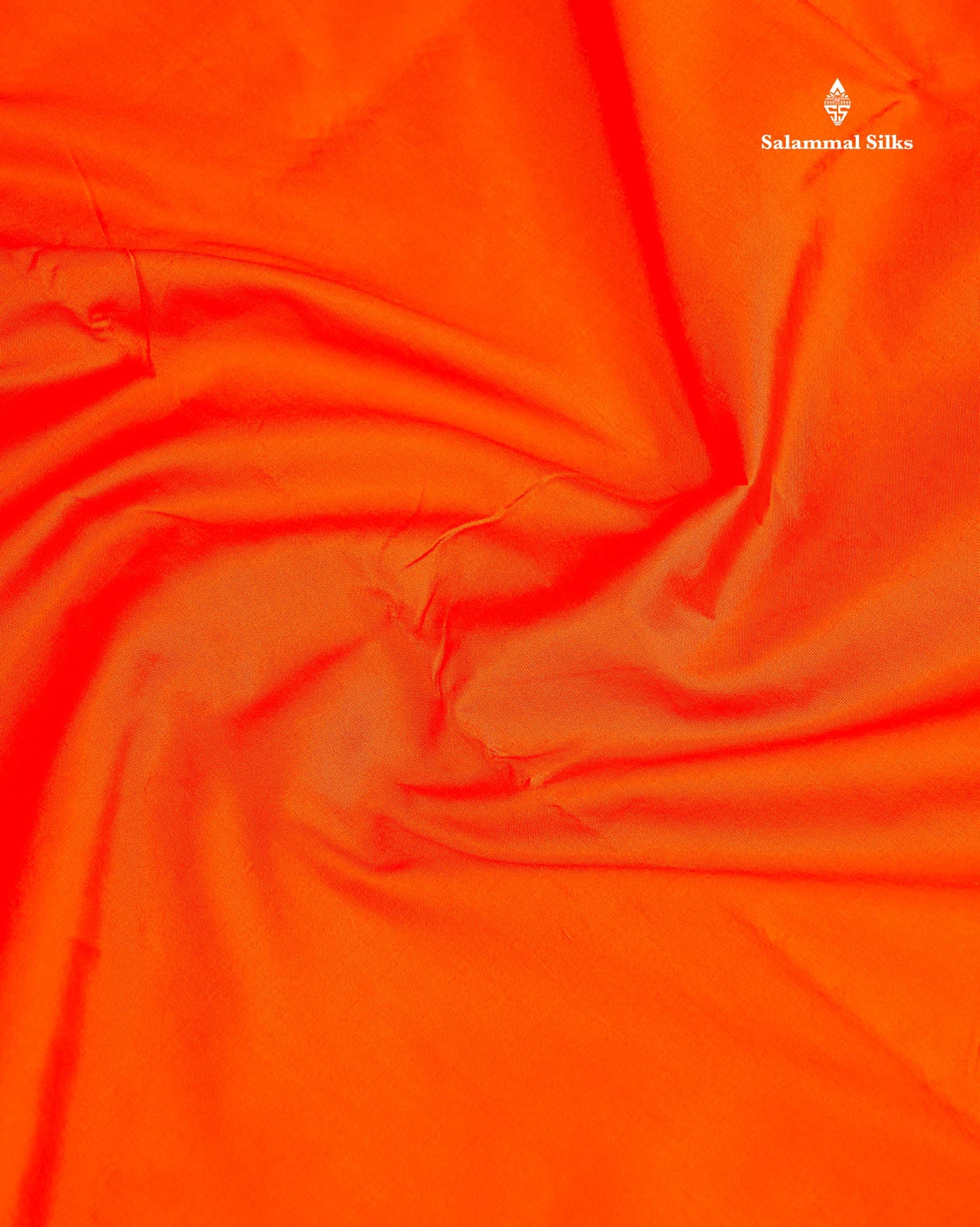 Semi Silk Saree - Orange Colour Body Plain With Contrast Bottle Green Border | 9 Yards