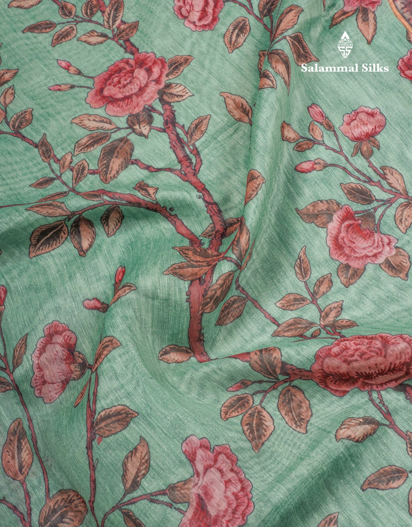 Grey Chanderi Mixed Cotton Saree With Contrast Black Banarasi Border