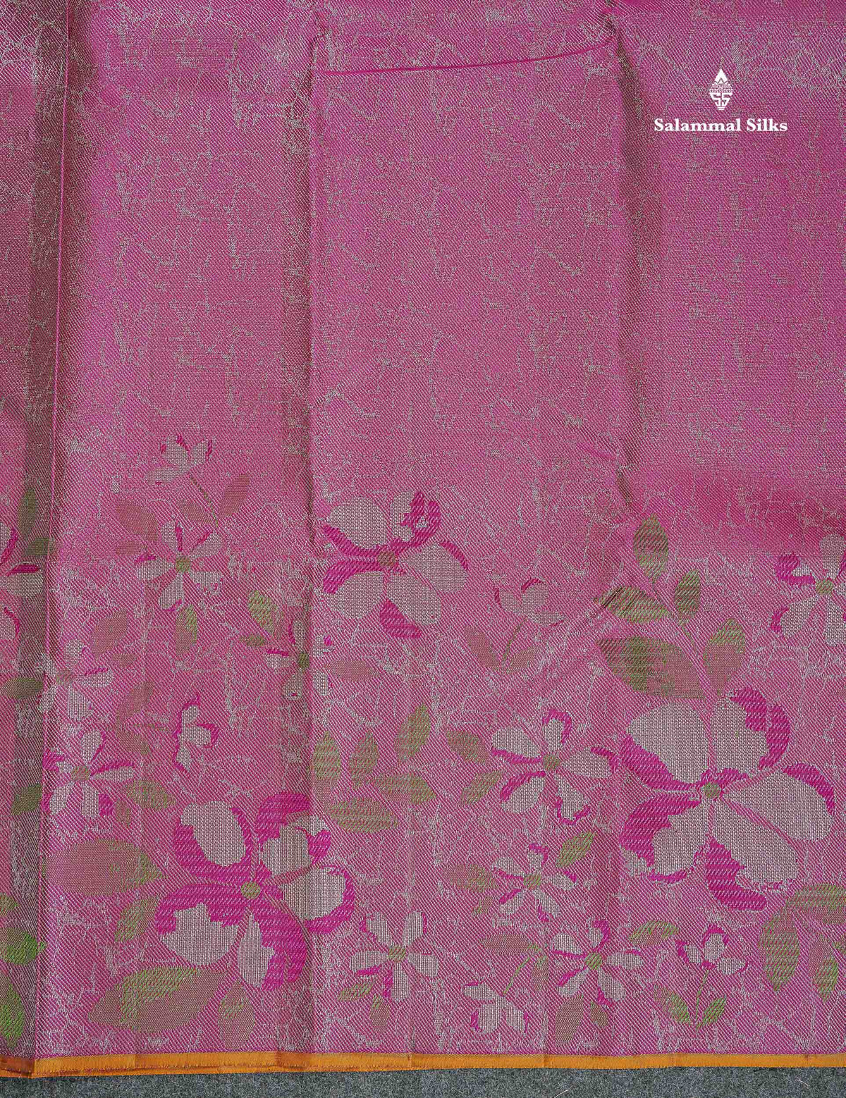 Fancy Pure Kanjivaram Silk Saree - Magenta Colour Body With Contrast Mustard Yellow Blouse