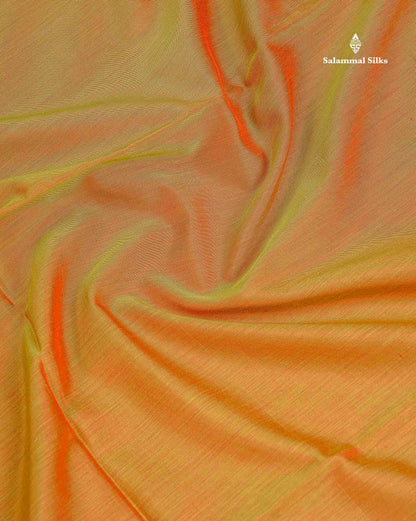 SICO Cotton Saree - Manthulir Yellow Colour Body Plain With Contrast Maroon Blouse