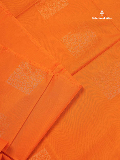 SICO Cotton Saree - Mango Yellow Colour Body Zari Butta With Contrast Bottle Green Blouse