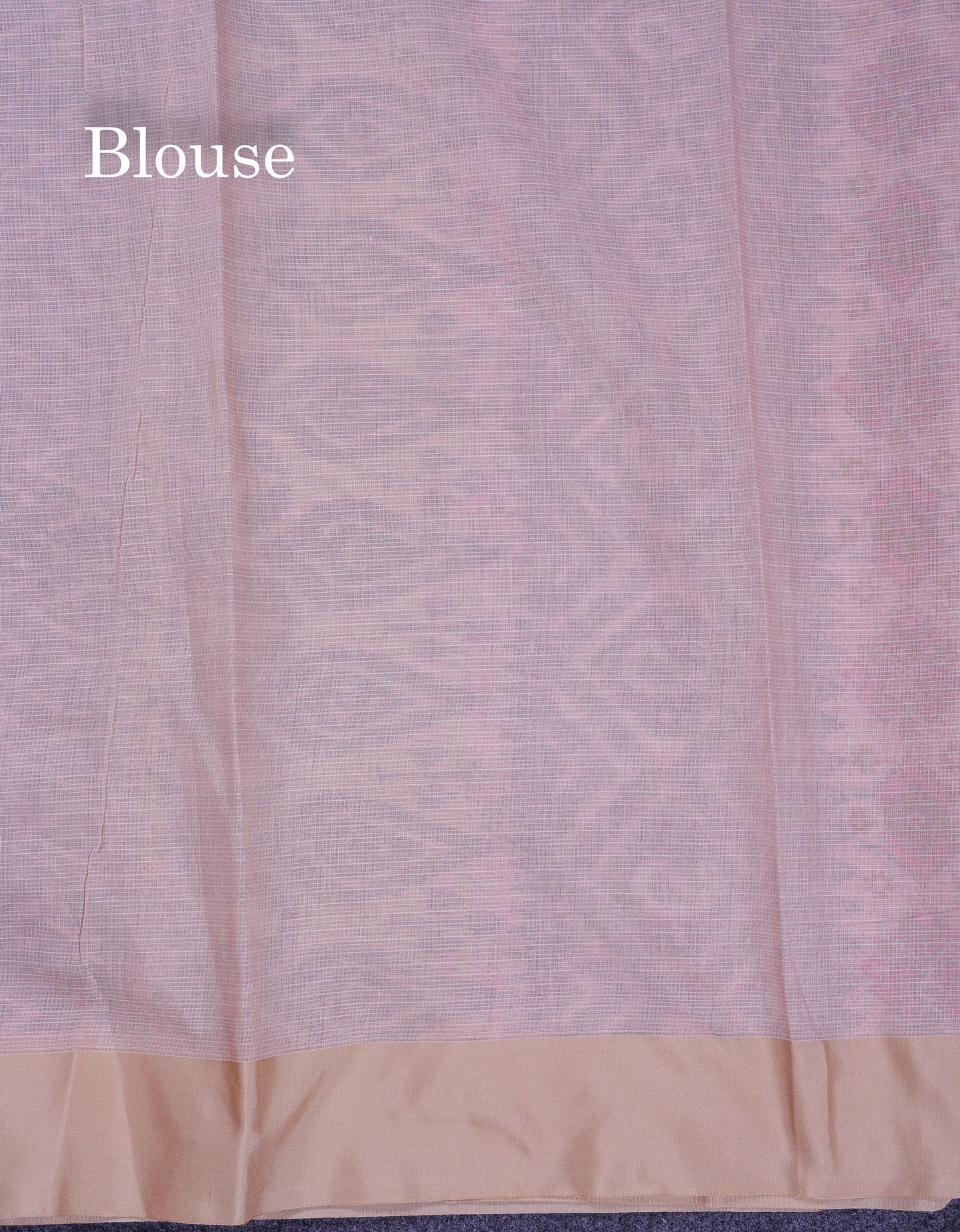 Beautiful Light Blue Kota Cotton Fancy Saree With Contrast Cream Sandal Border