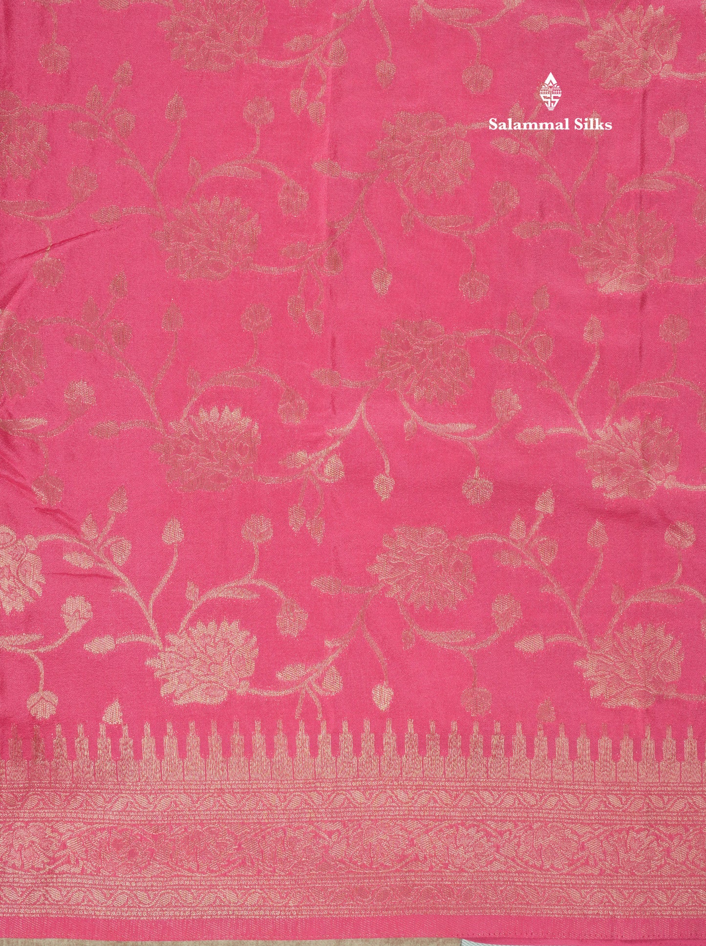 Bottle Green Semi Georgette Saree With Fancy Self Border