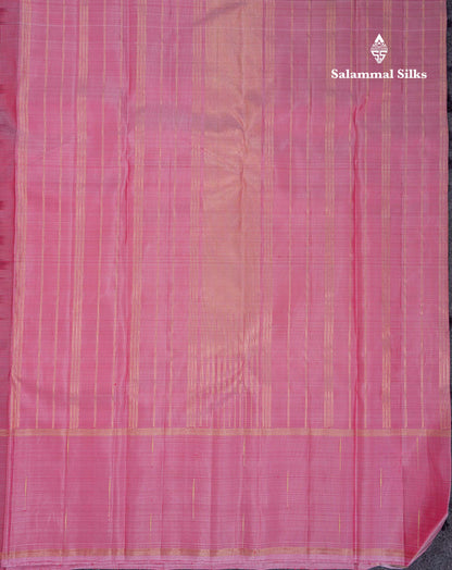 Beautiful Dark Maroon 2G Pure Kanjivaram Silk Saree With Malli Moggu Butta Traditional Border
