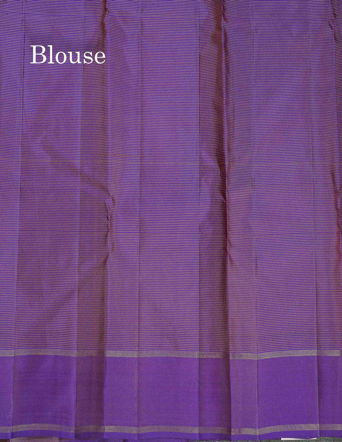 Pure Kanjivaram Silk Saree - Vadamalli Colour Body Vaira Oosi Lines With Butta & Plain Border