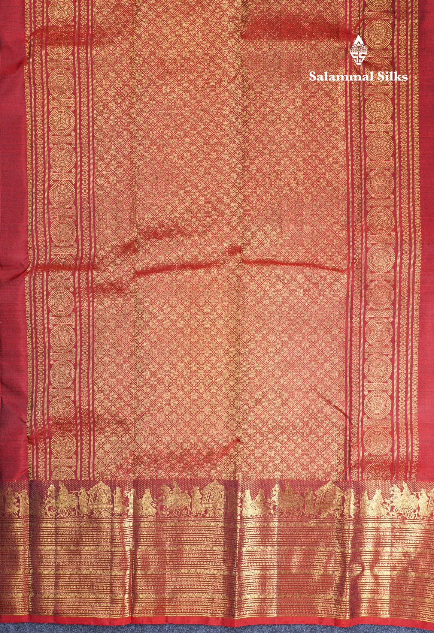 Maroon Pure Kanjivaram Silk Saree With Traditional Long Pallaku Evening Morning Border
