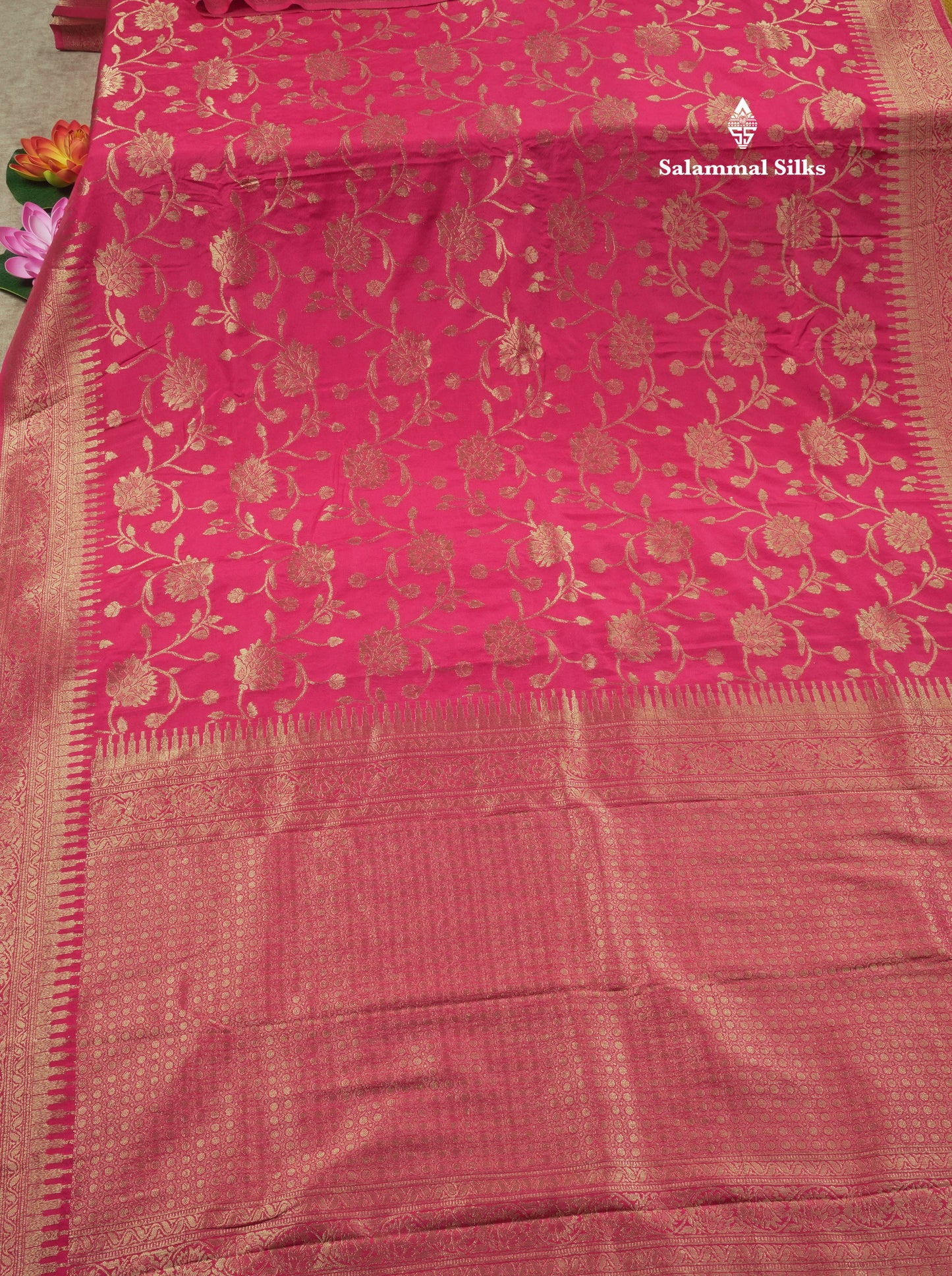 Bottle Green Semi Georgette Saree With Fancy Self Border