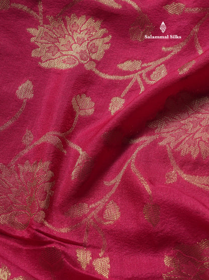 Bottle Green Semi Georgette Saree With Fancy Self Border