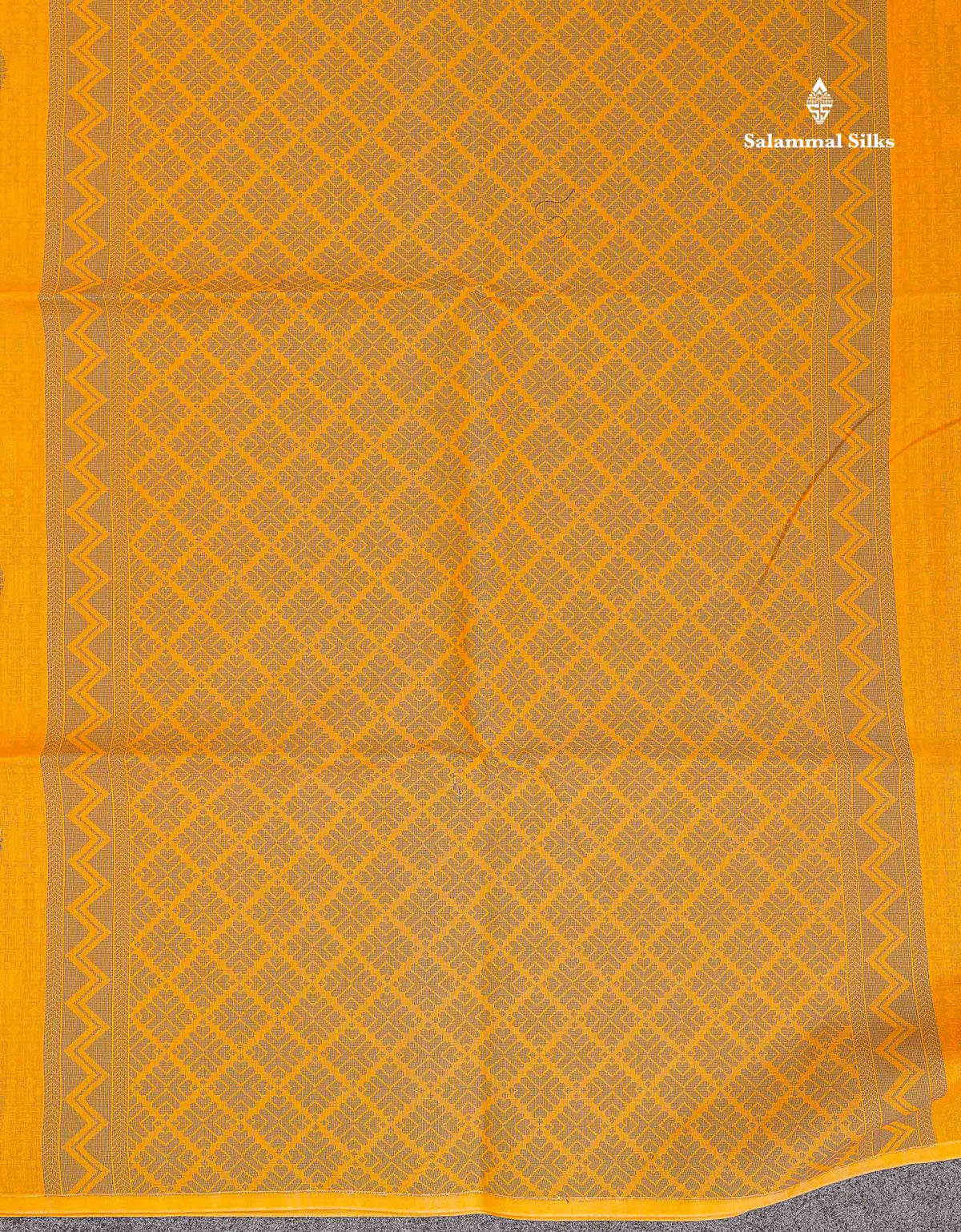 Cora Cotton Saree - Yellow Colour Body Thread Butta With Blouse