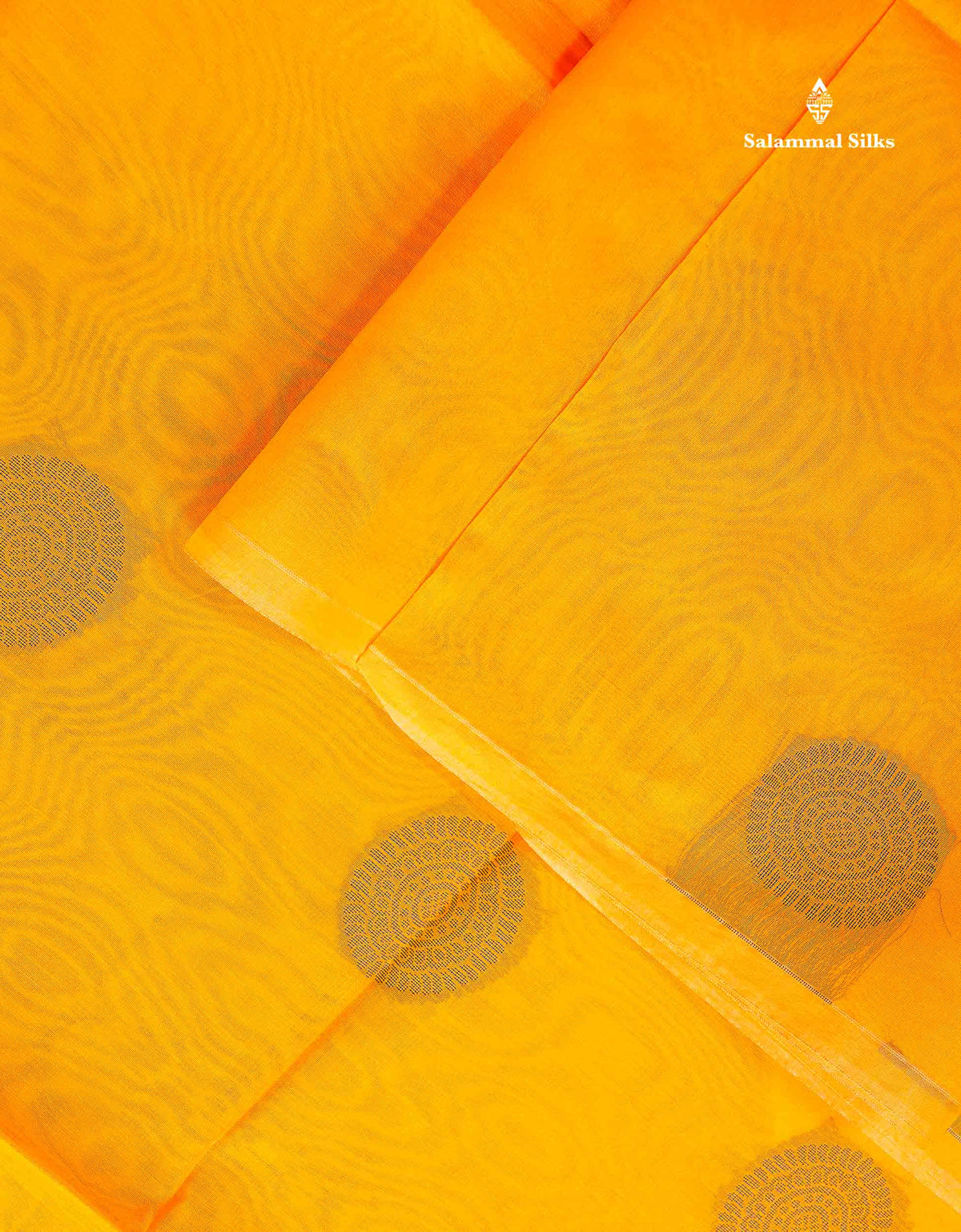 Cora Cotton Saree - Yellow Colour Body Thread Butta With Blouse