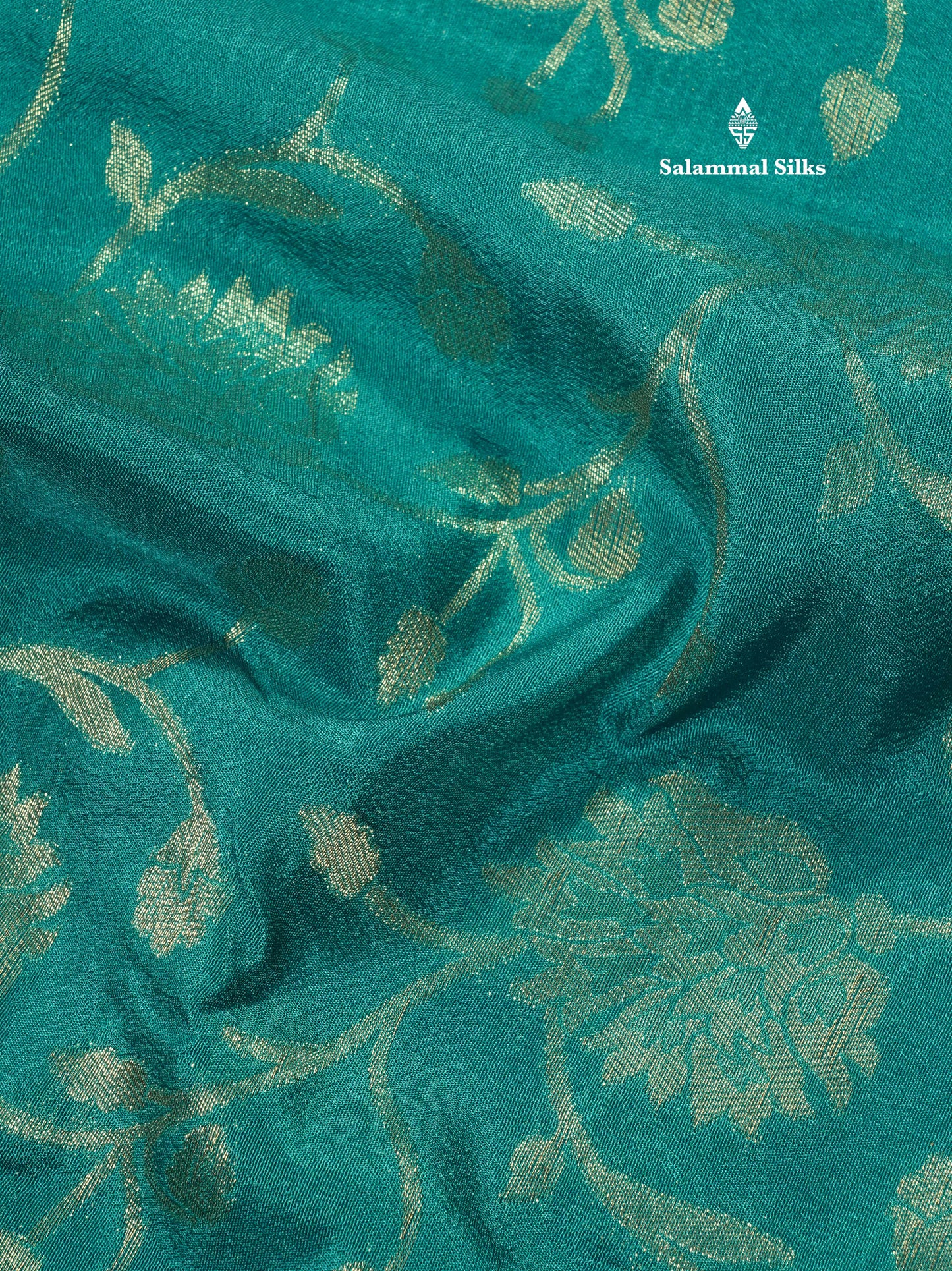 Bottle Green Semi Georgette Saree With Fancy Self Border