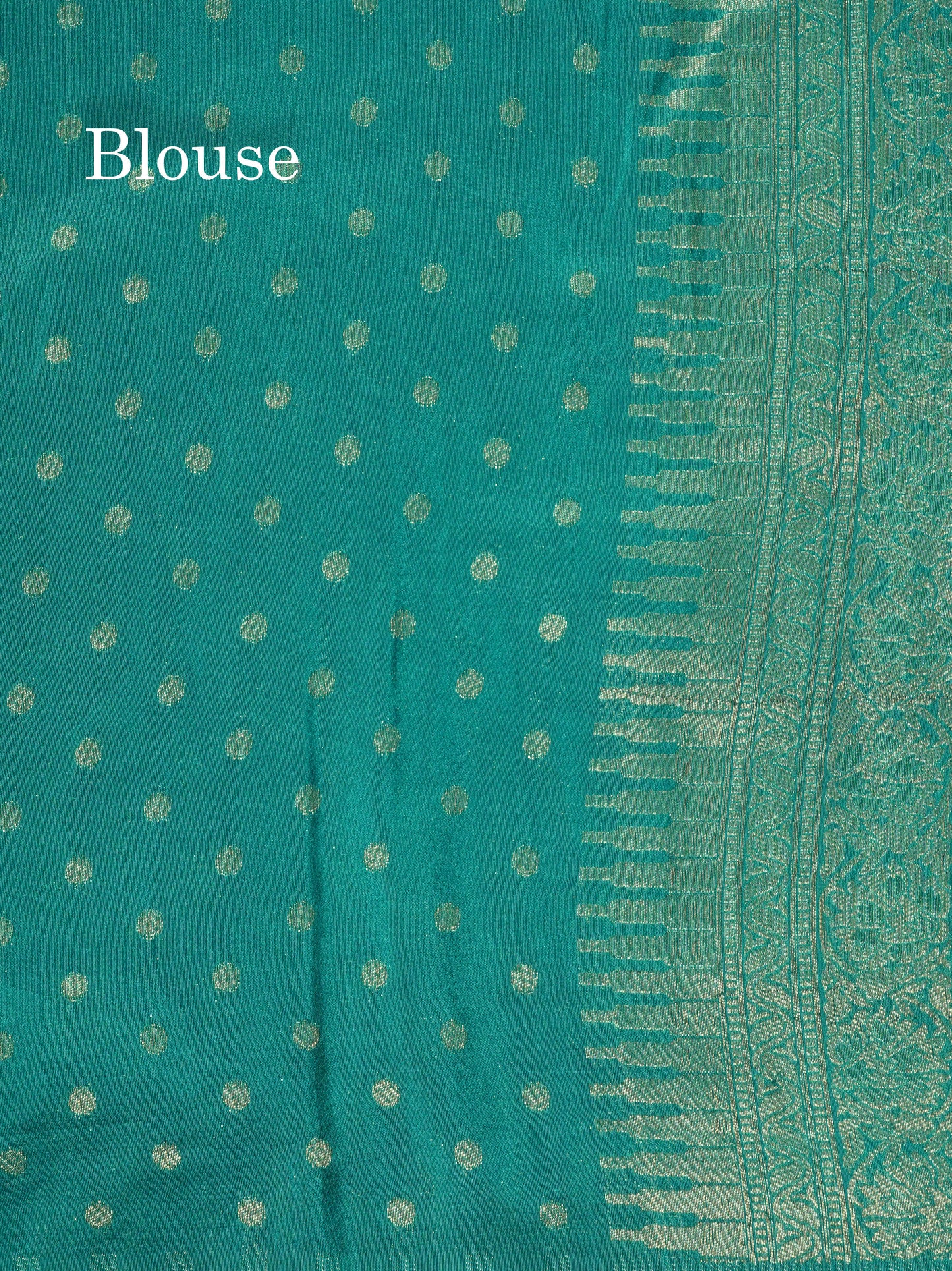 Bottle Green Semi Georgette Saree With Fancy Self Border