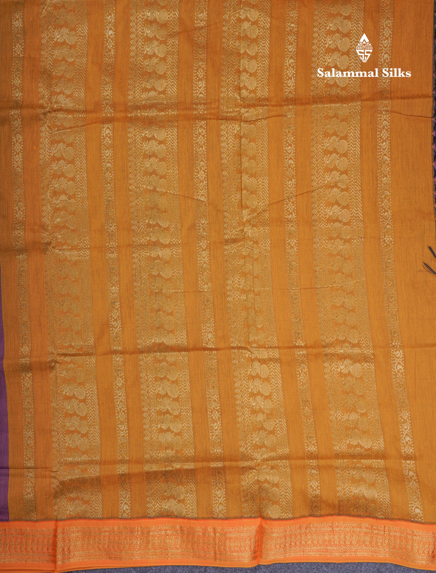 Beautiful Onion Pink Kalyani Cotton Saree With Contrast Mustard Yellow Blouse