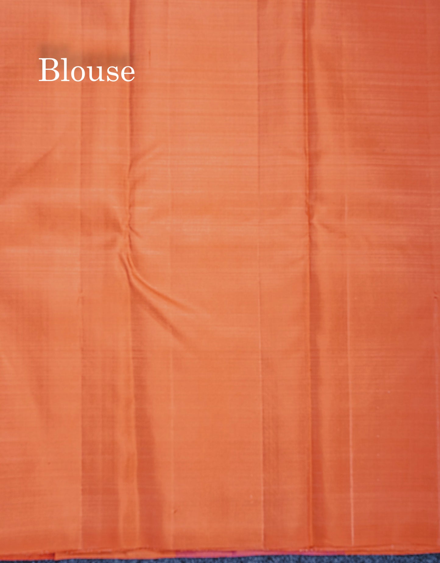 Pinkish Orange Fancy Pure Kanjivaram Silk Saree With Orange Blouse