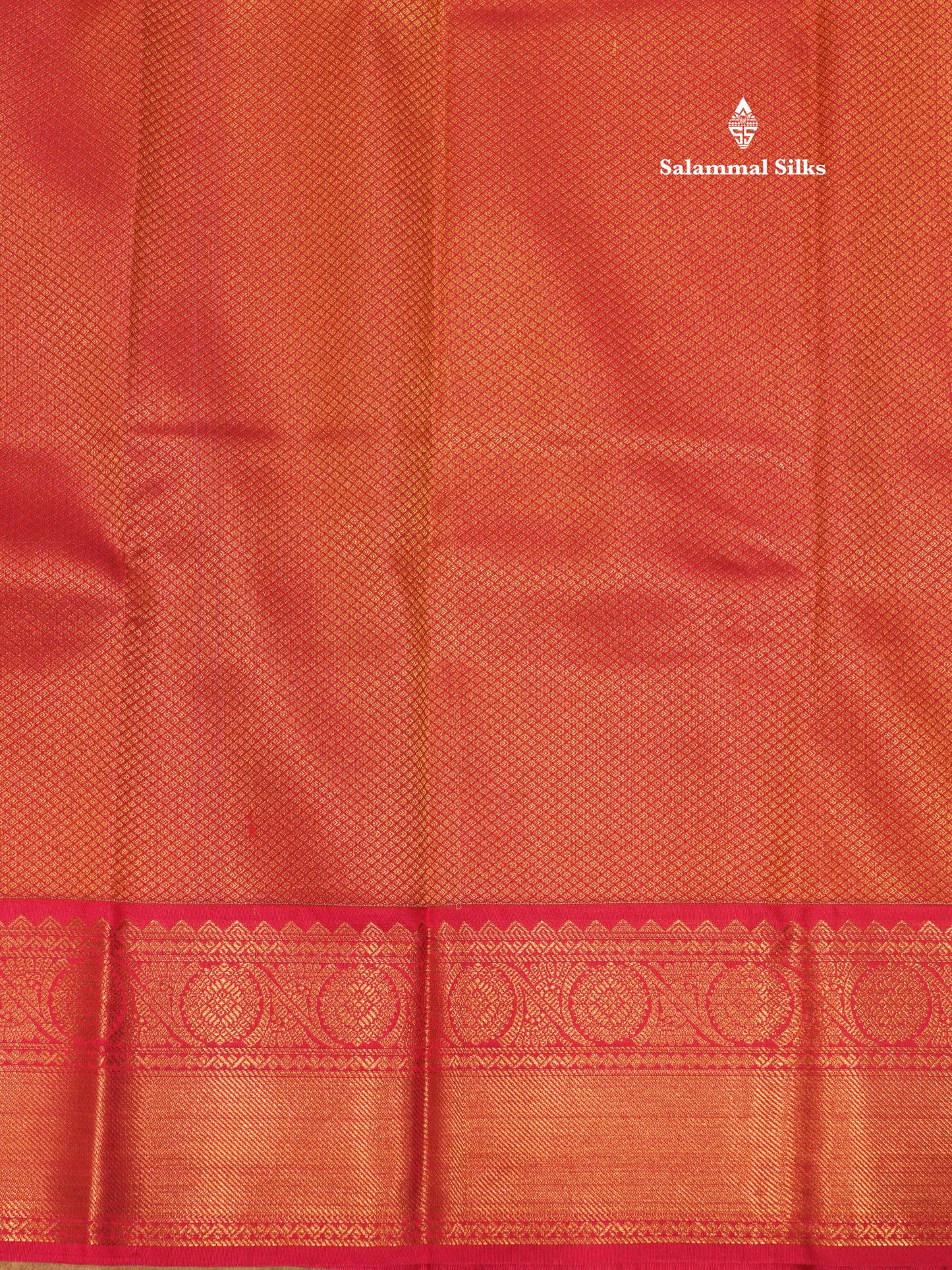 Sandal Colour Vaira Oosi Semi Silk Saree With Contrast Pink Border