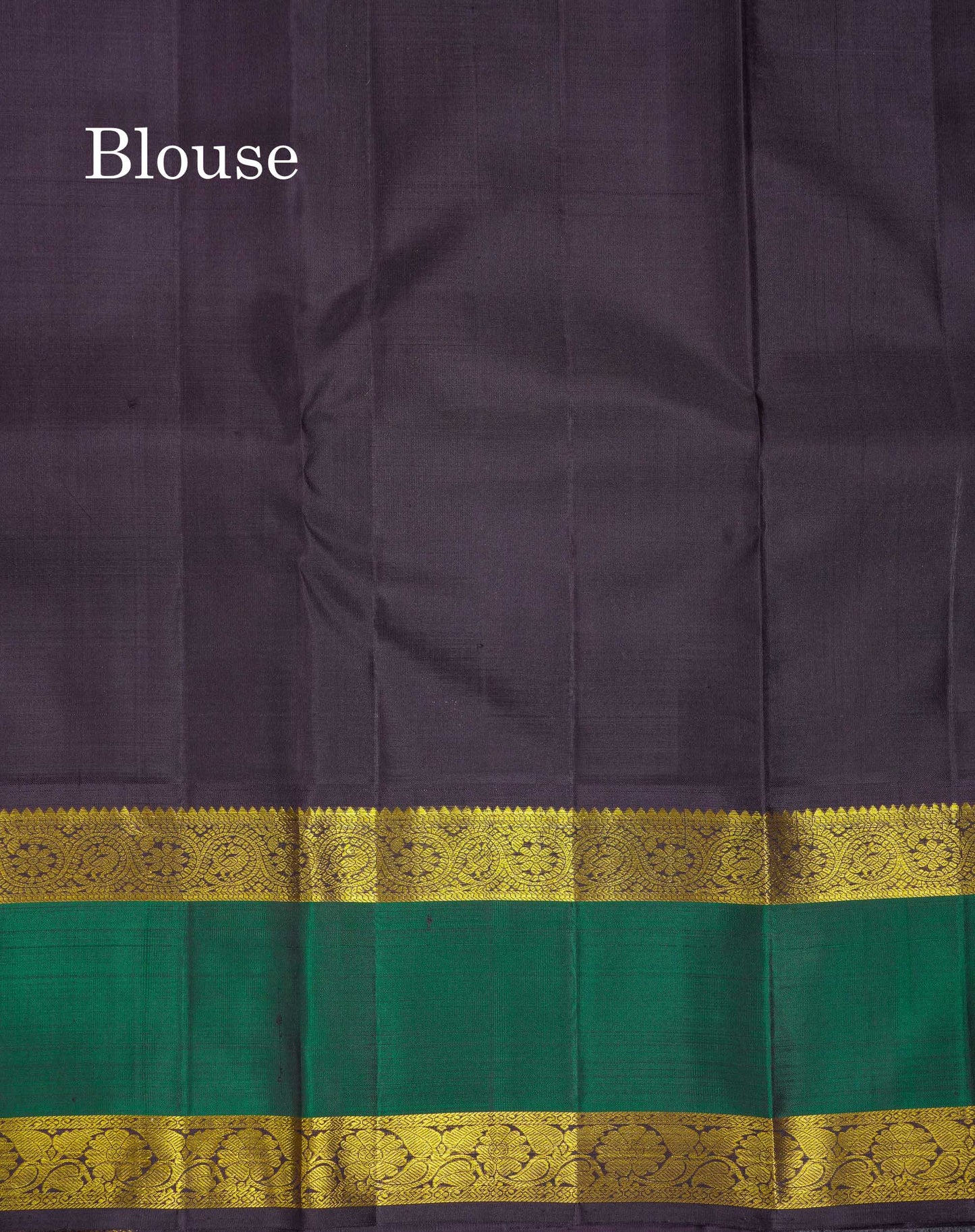 Korvai Beautiful Cream Sandal Pure Kanjivaram Silk Saree With Traditional Rettapet Border