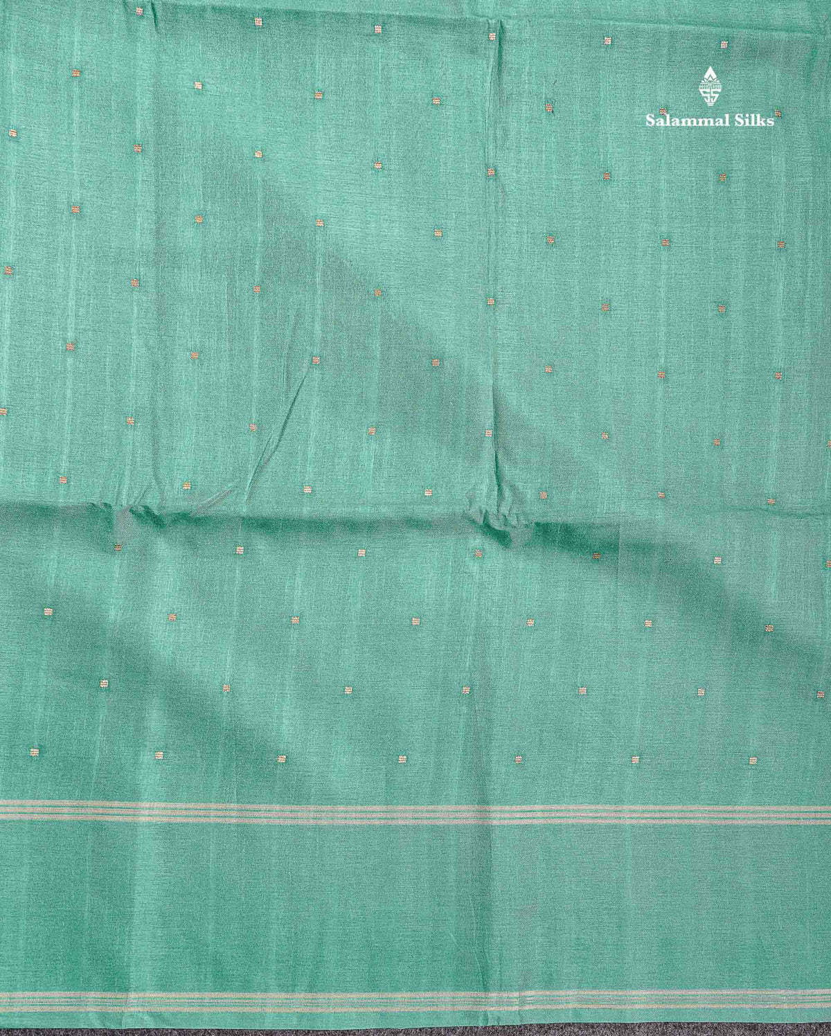 Semi Tussar Saree - Peach Colour Body With Plain Border