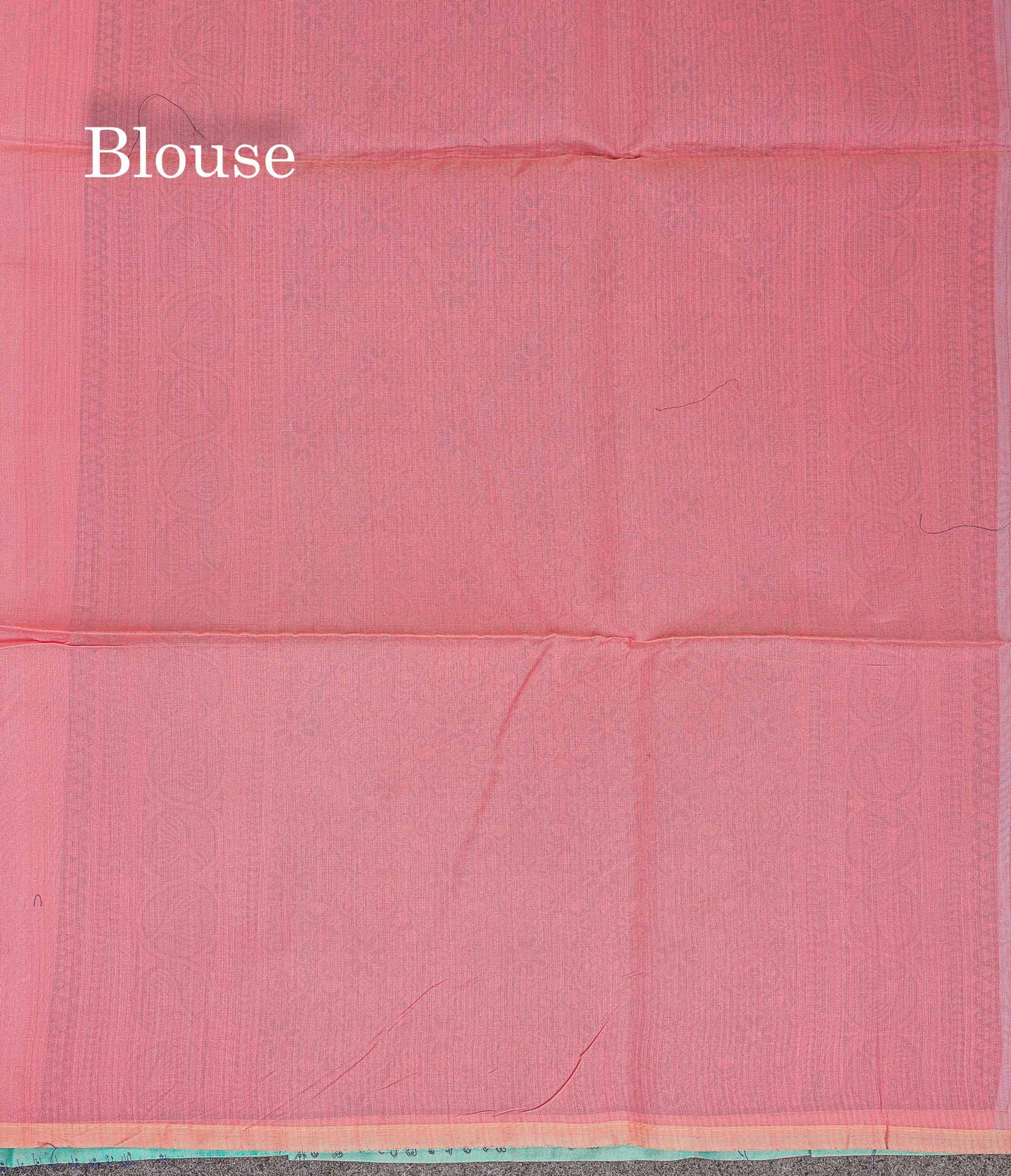 Sky Blue Beautiful Fancy Kora Cotton Saree With Contrast Baby Pink Blouse
