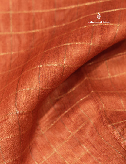 Fancy Cotton Mix Saree MultiColour Body Checks With Floral Kalamkari Blouse