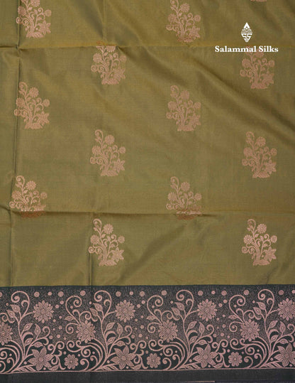 Beautiful Manthulir Yellow Semi Silk Saree With Contrast Pink Fancy Border