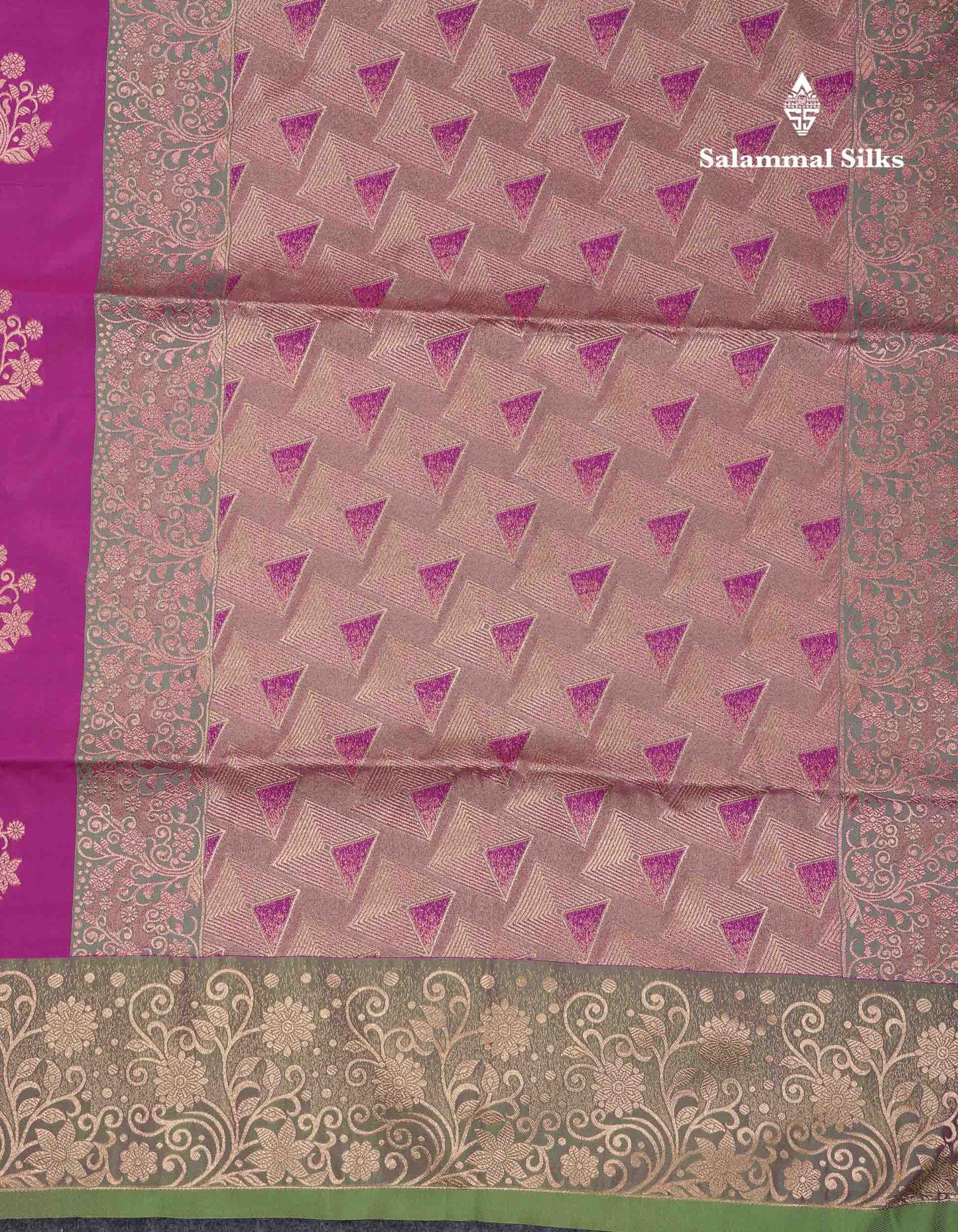 Beautiful Manthulir Yellow Semi Silk Saree With Contrast Pink Fancy Border