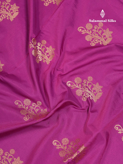 Beautiful Manthulir Yellow Semi Silk Saree With Contrast Pink Fancy Border