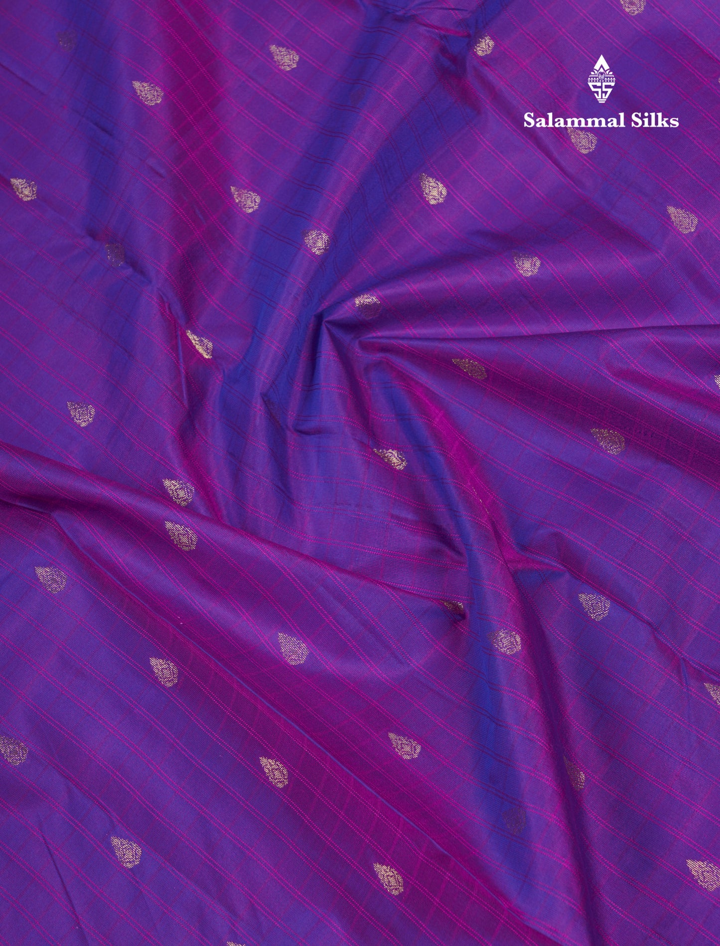 Vadamalli Pure Kanjivaram Silk Saree With Contrast Magenta Pink Traditional Small Border