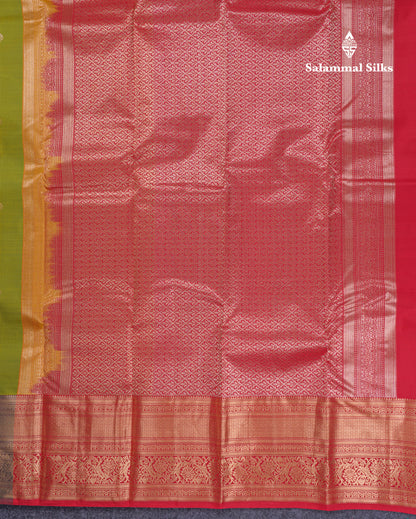 Beautiful Dual Tone Lavender Pure Kanjivaram Silk Saree With Contrast Pink Traditional Evening Morning Border