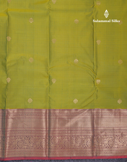 Beautiful Dual Tone Lavender Pure Kanjivaram Silk Saree With Contrast Pink Traditional Evening Morning Border