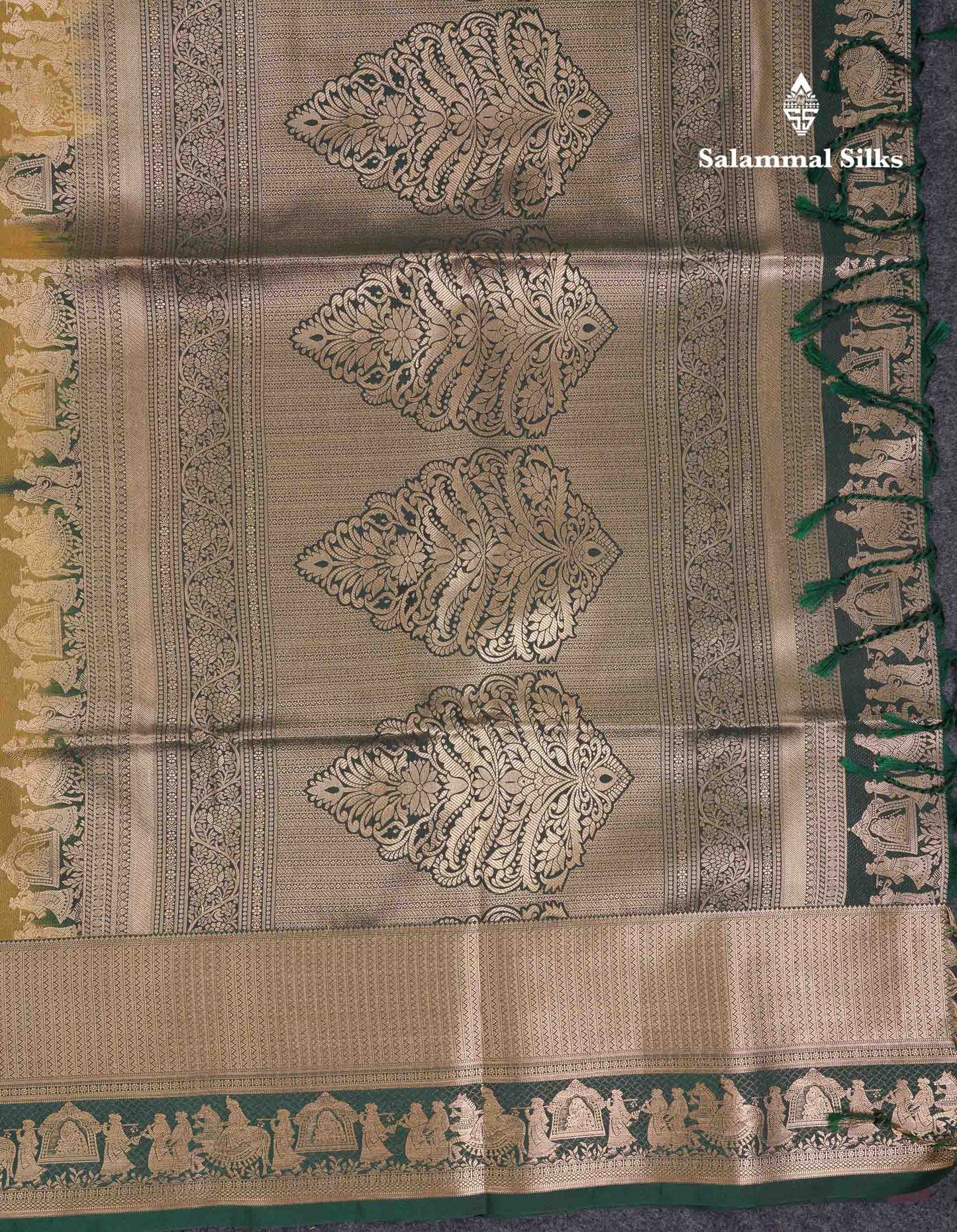 Beautiful Dark Purple Silver & Gold Zari  Semi Soft Silk Saree With Contrast Bottle Green Traditional Pallaku  Evening Morning Border