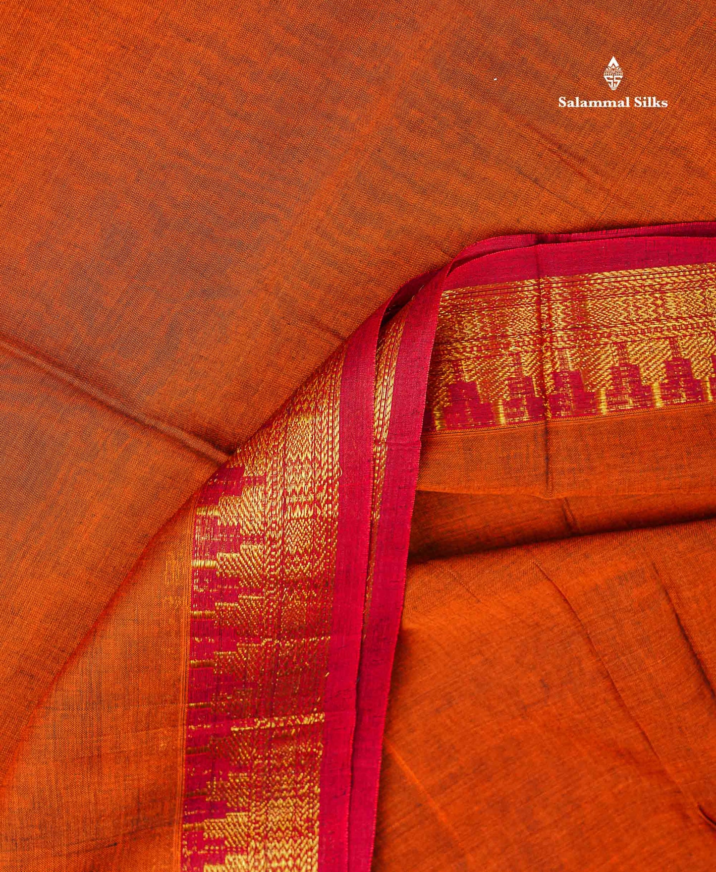 9 Yards Beautiful olive Brown Pure Cotton Saree With Gold Zari Border