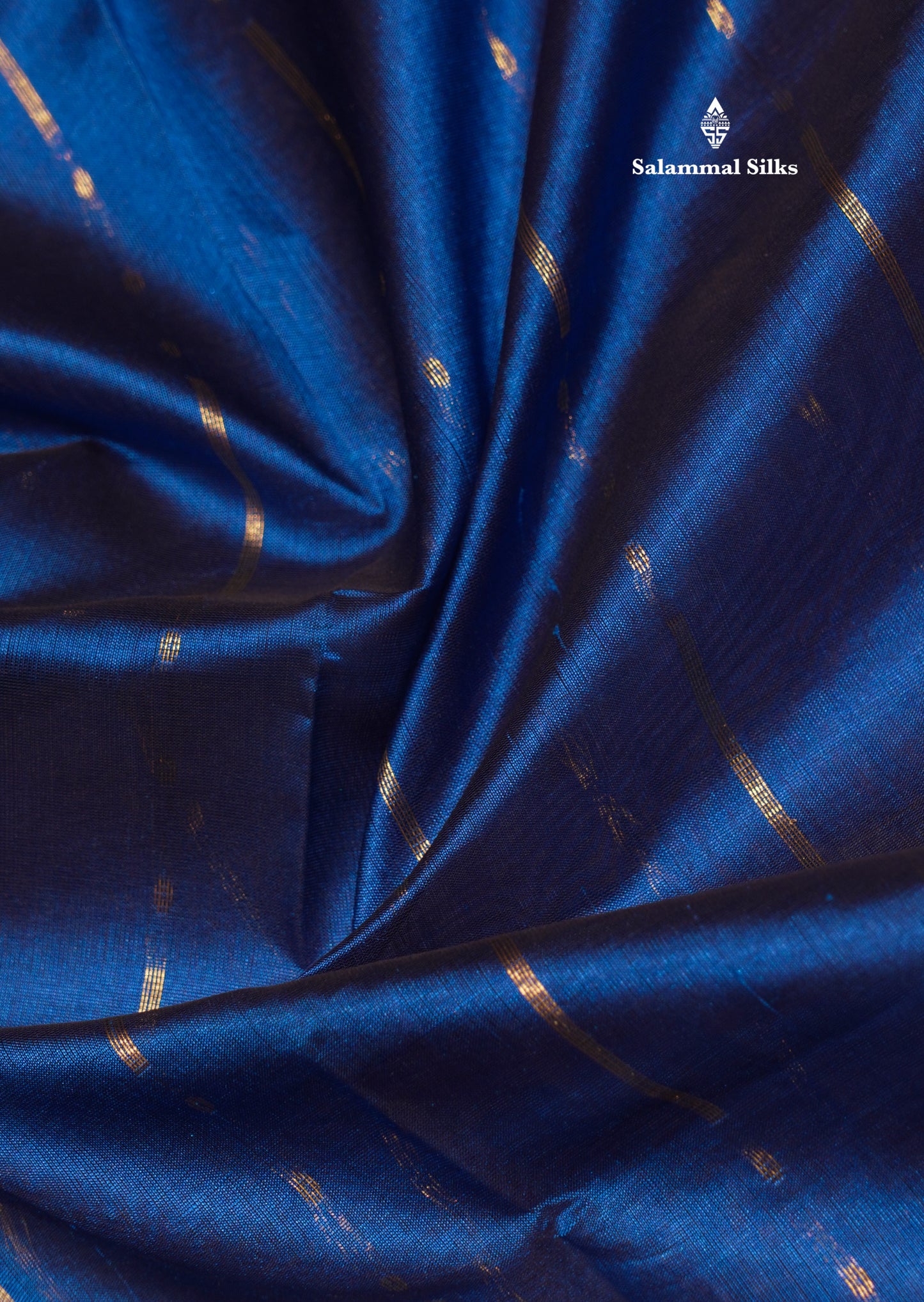 Blue Colour Pure Silk Cotton Saree With Contrast Pink Border