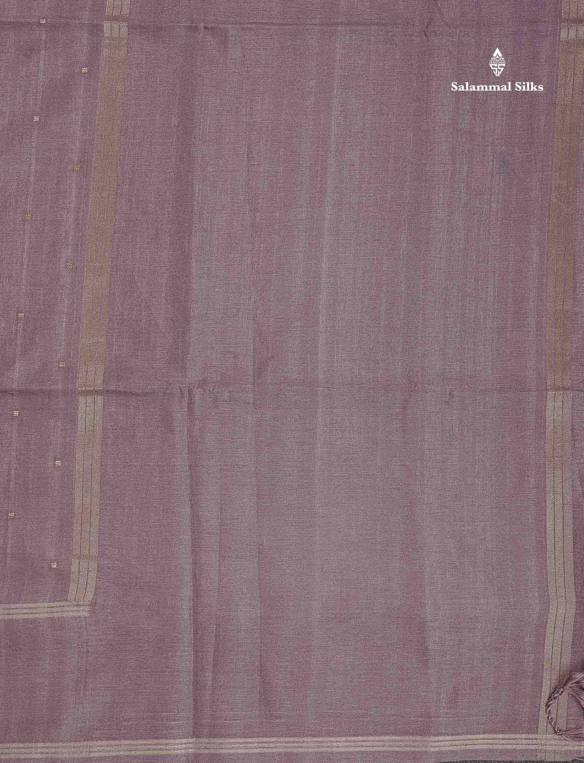 Semi Tussar Saree - Peach Colour Body With Plain Border