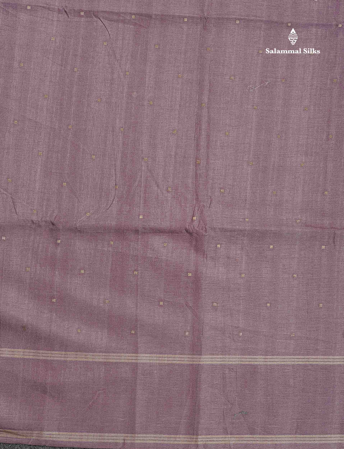 Semi Tussar Saree - Peach Colour Body With Plain Border