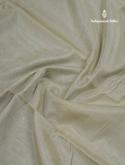 Beautiful Moss Green Pure Cotton Saree With Contrast Light Green One Side Border
